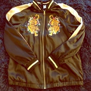 Satin Bomber Jacket